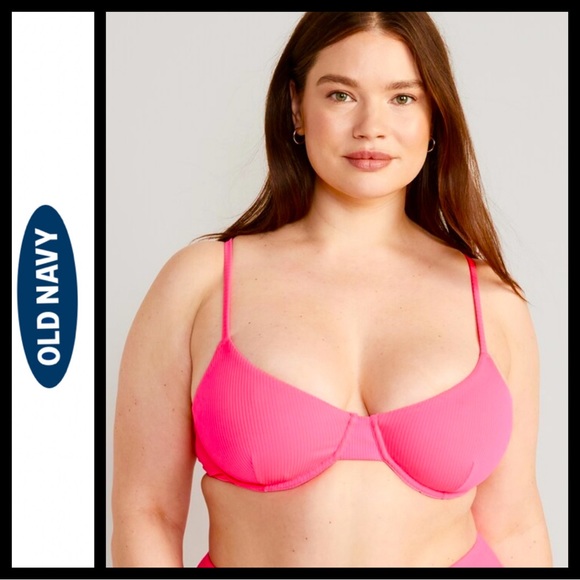 NWT Old Navy Underwire Rib Knit Bikini Top - Picture 4 of 14